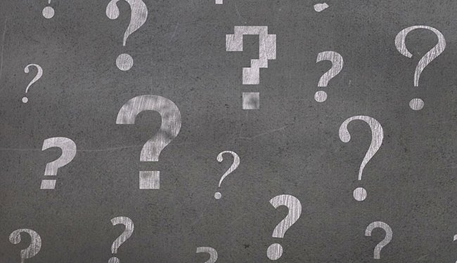 question marks