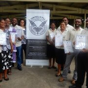URA participants with their certificates
