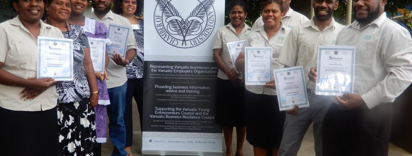 URA participants with their certificates