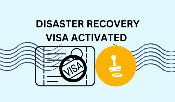 DISASTER RECOVERY VISA ACTIVATED TO ASSIST BUSINESSES IN THE RECOVERY PHASE
